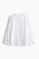 Blouse with Ladder Lace Insets