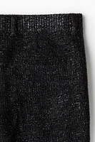 Relaxed Fit Glittery Tailored Pants