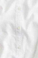 Linen-Blend Blouse