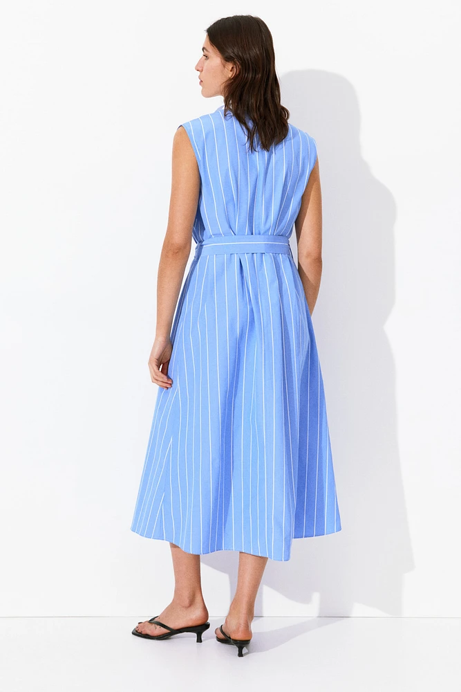Tie-Belt Shirt Dress