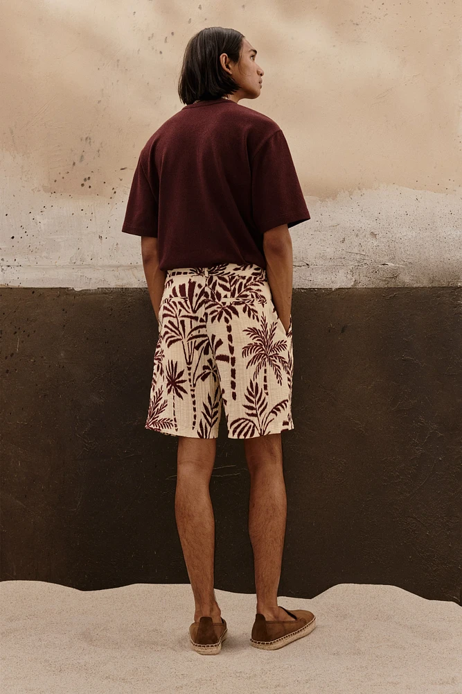 Relaxed-Fit Patterned Shorts