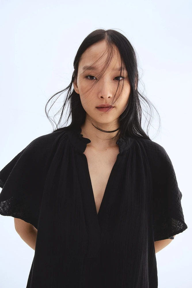 A-Line Muslin Dress