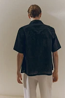 Regular-Fit Embroidered Resort Shirt