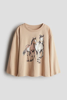 Haut imprimé en coton