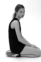 Sleeveless Twill Dress