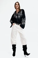 Oversized Embroidered Shirt