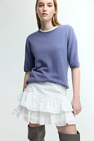 Fine-Knit Cashmere Top