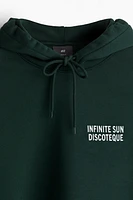 Loose Fit Printed Hoodie