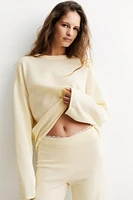 Roll-edge Sweater