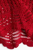 Crochet-Look Beach Tank Top