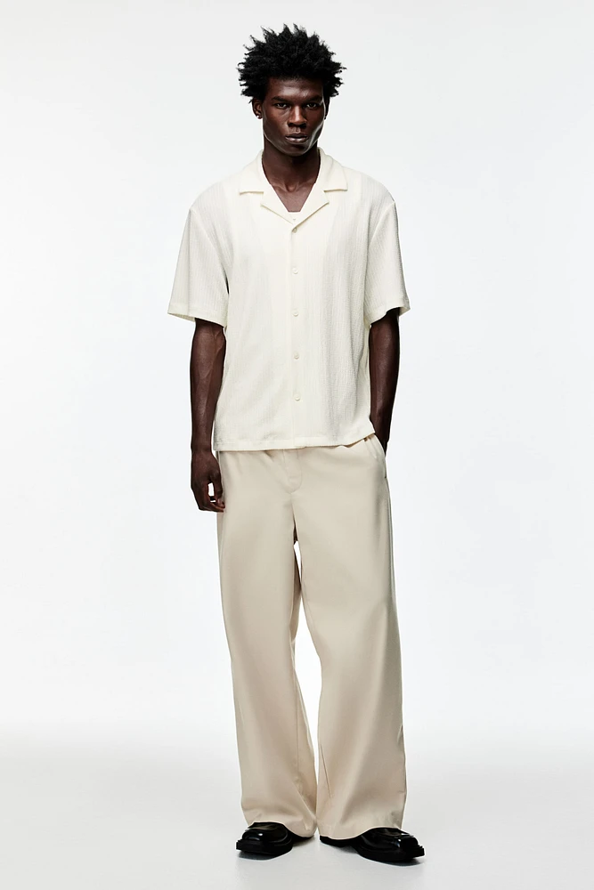 Regular Fit Crinkled Resort Shirt