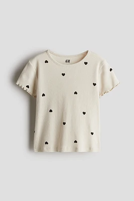 Ribbed Jersey Top