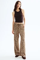 Wide-cut Pull-on Pants