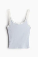 Lace-Trimmed Tank Top