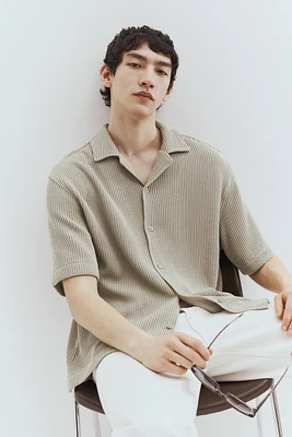 Loose Fit Ribbed Resort Shirt