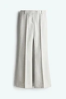 Flared Creased Pants