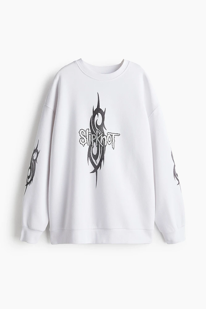 Oversized Printed Sweatshirt