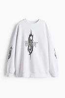 Oversized Printed Sweatshirt