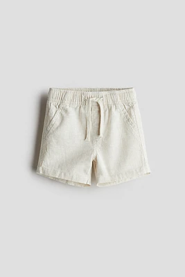 Linen-Blend Shorts