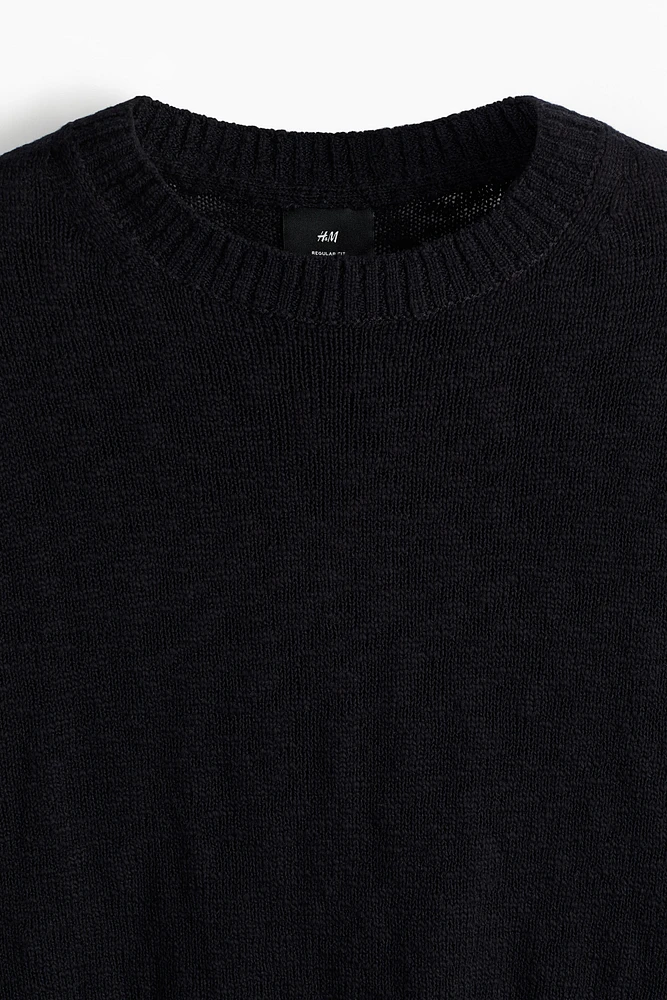 Regular-Fit Rolled Edge Sweater