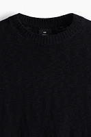 Regular-Fit Rolled Edge Sweater