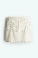 Coated Mini Skirt