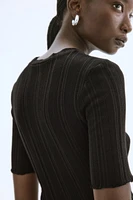 Rib-Knit Top