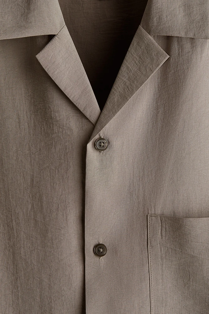 Chemise ample avec col cubain