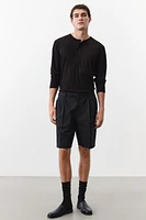 Slim-Fit Ribbed Jersey Shirt