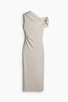 Twist-Detail One-Shoulder Dress