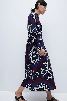 Robe chemisier avec taille marquée