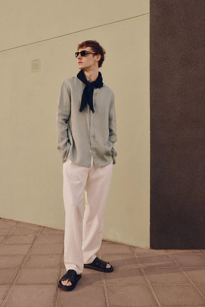 Regular-Fit Linen Shirt
