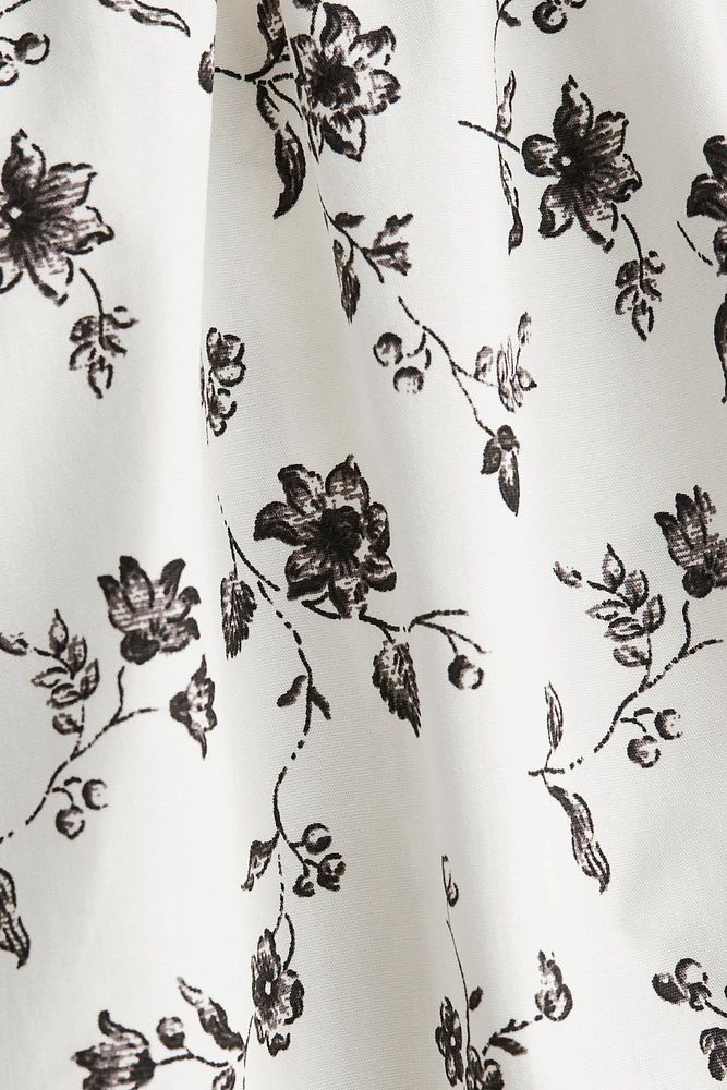 Robe en coton avec jupe évasée