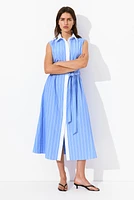 Tie-Belt Shirt Dress