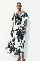 Robe avec cordon de serrage