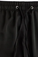Wide-cut Pull-on Pants
