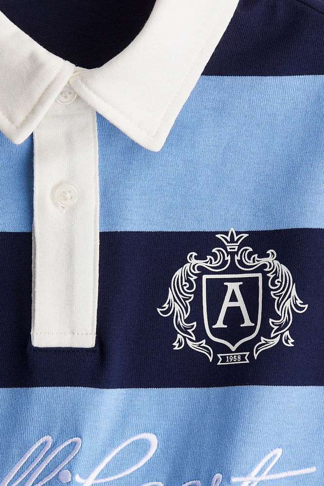 Text-Motif Polo Shirt