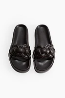 Intertwined-strap Sandals