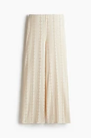 Lace Jersey Pants