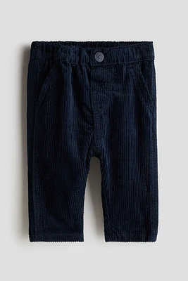 Pantalon en velours de coton côtelé