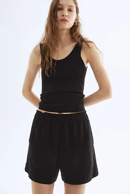 Linen-Blend Shorts