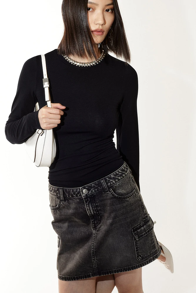 Long-sleeved Jersey Top