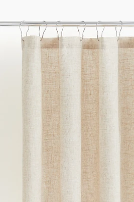Linen-Blend Shower Curtain