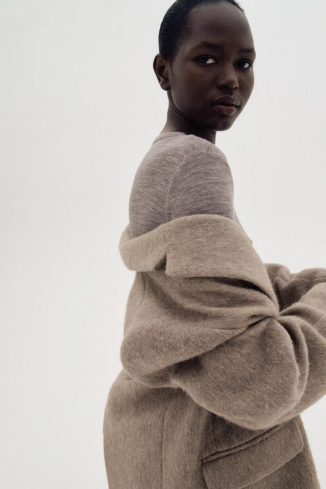 Fine-Knit Wool Top