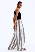 Pantalon large à taille élastique