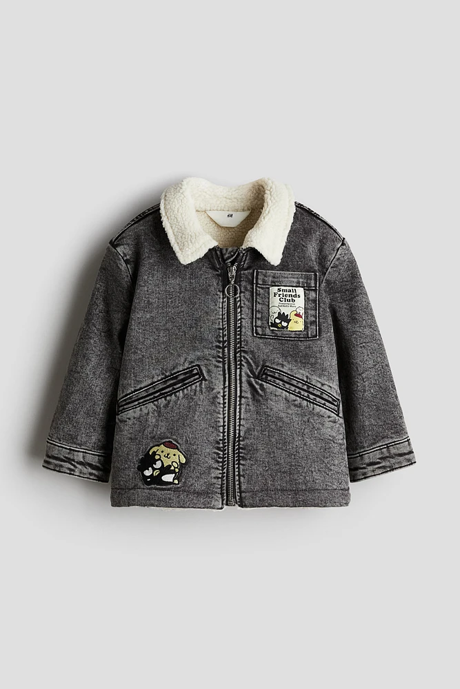 Teddy-Fleece-Lined Denim Jacket