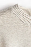 Oversized Curved-Hem Sweater