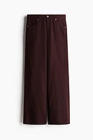 Wide-Leg Linen-Blend Pants