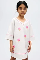 Sequined Linen-Blend Dress