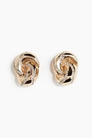 Rhinestone-Embellished Earrings